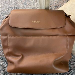 Mina Baie Los Angeles Diaper Bag Vegan Leather